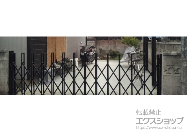 埼玉県志木市ののカーゲート トリップゲート RB型 ノンレール 片開き　38S 施工例