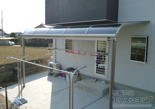 兵庫県明石市のLIXIL リクシル（トステム）のテラス屋根 ライザーテラスII R型 テラスタイプ 単体 積雪〜20cm対応 施工例