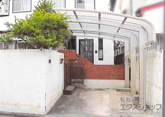 神奈川県藤沢市ののカーポート レイナキャップポートグラン50　積雪〜50cm対応 施工例