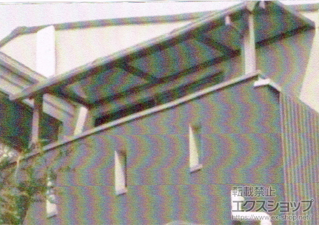 東京都練馬区のLIXIL リクシル（トステム）のバルコニー・ベランダ屋根 ライザーテラスII R型 屋根タイプ 単体 積雪〜20cm対応+柱固定金具 施工例