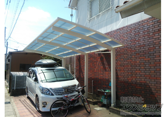 愛知県一宮市ののカーポート レイナポートグラン 延長 積雪〜20cm対応 施工例