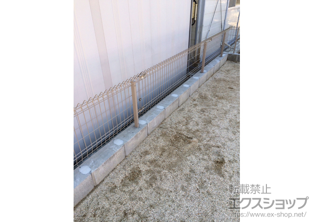 三重県四日市市ののフェンス・柵 メッシュフェンスG10-R 施工例