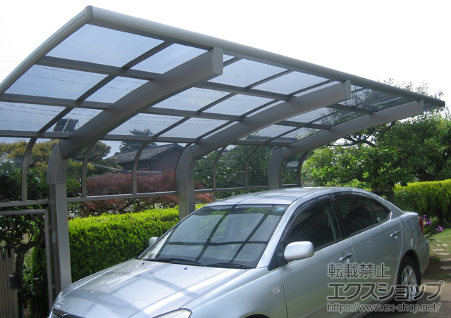 茨城県古河市のLIXIL リクシル（トステム）のカーポート テールポートシグマIII 1500 積雪〜50cm対応 施工例