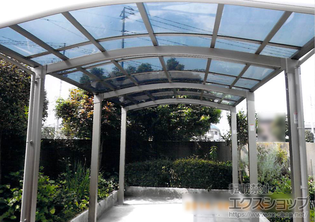 埼玉県熊谷市のLIXIL リクシル（トステム）のカーポート カルエードシグマIII 1500 積雪〜50cm対応 施工例