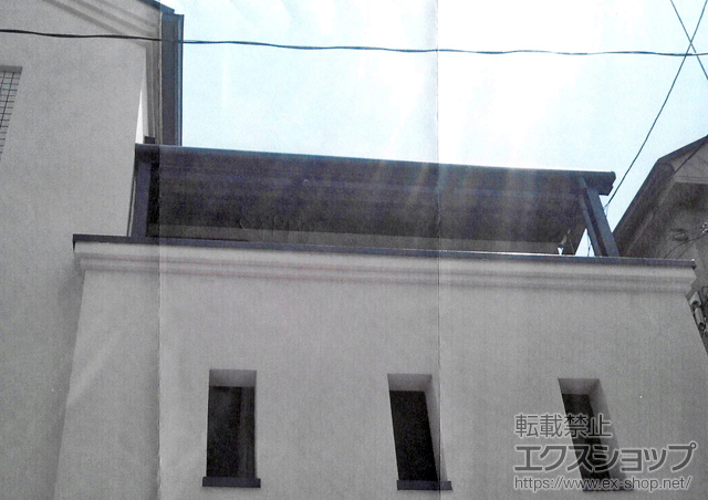 東京都世田谷区のLIXIL リクシル（トステム）のバルコニー・ベランダ屋根 ライザーテラスII F型 1500 屋根タイプ 単体 積雪〜50cm対応 施工例