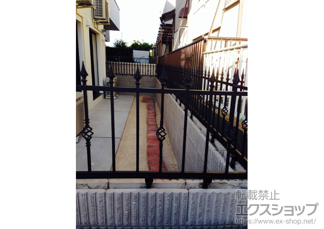 愛知県刈谷市ののフェンス・柵 ラフィーネ フェンス2型 フリーポールタイプ 施工例