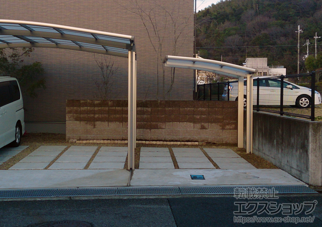 兵庫県相生市ののサイクルポート・駐輪場 レイナポートグランミニ 積雪〜20cm対応 施工例