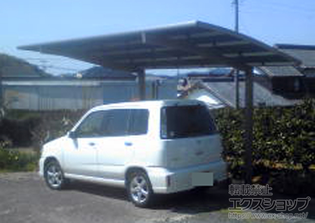 静岡県浜松市のLIXIL リクシル（トステム）のカーポート カーブポートシグマIII 積雪〜20cm対応 施工例