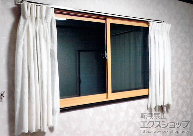 福島県大沼郡会津美里町のの二重窓（内窓） インプラス（ダストバリア） 引違い窓2枚建 施工例