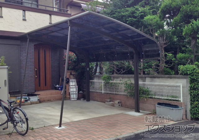 東京都小金井市のLIXIL リクシル（トステム）のカーポート テールポートシグマIII 積雪〜20cm対応 施工例