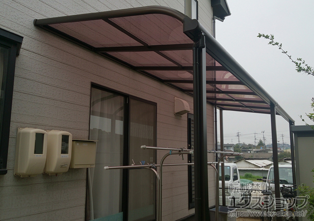 岡山県倉敷市ののテラス屋根 ヴェクターテラス R型 テラスタイプ 連棟 積雪〜20cm対応 施工例