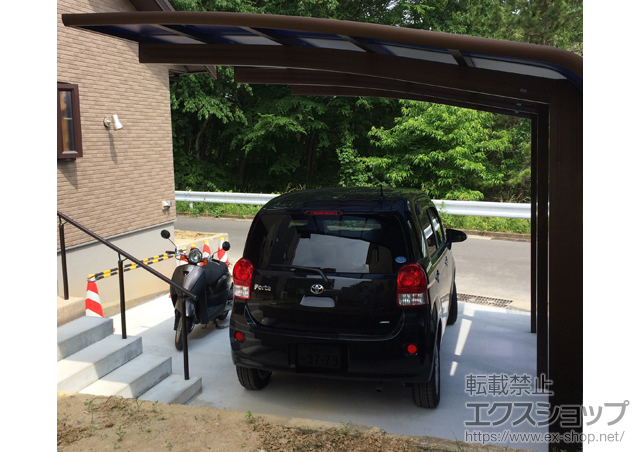 宮城県仙台市ののカーポート レイナキャップポートグラン50　積雪〜50cm対応 施工例