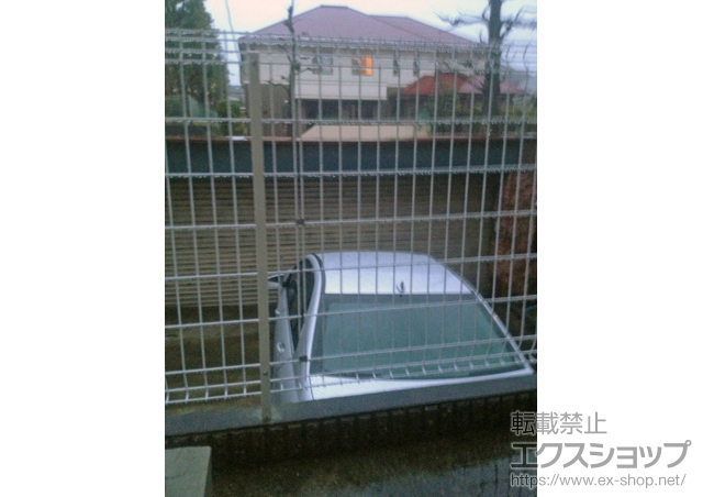 神奈川県川崎市ののフェンス・柵 イーネットフェンス2F型 自由柱施工 施工例