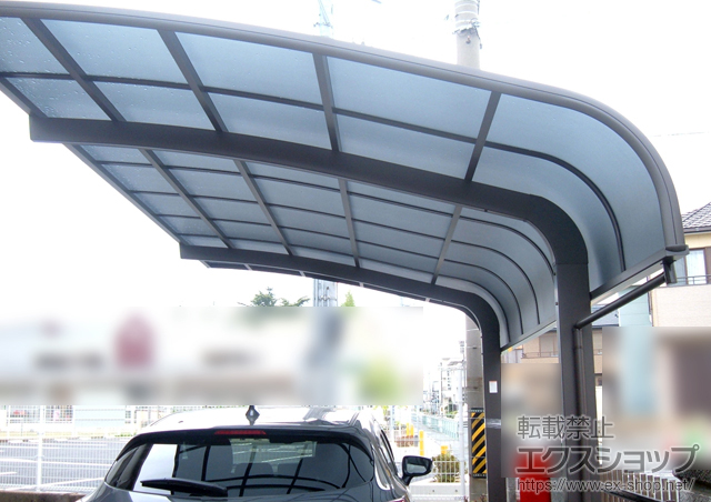 愛知県蒲郡市のLIXIL リクシル（トステム）のカーポート テールポートシグマIII 積雪〜20cm対応 施工例