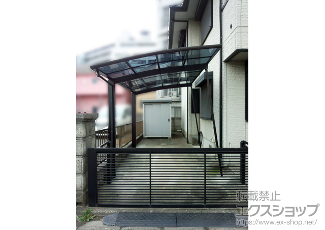 神奈川県相模原市ののカーポート プレシオスポート 積雪〜20cm対応+着脱式補助柱 2本入り 施工例