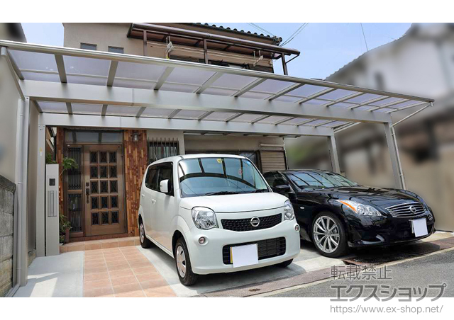 大阪府富田林市ののカーポート エフルージュ トリプル 積雪〜20cm対応 施工例