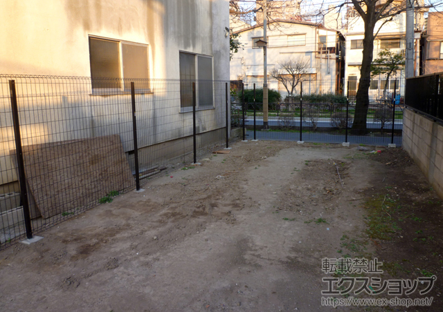 東京都葛飾区ののフェンス・柵 イーネットフェンス1F型 高尺タイプ 施工例