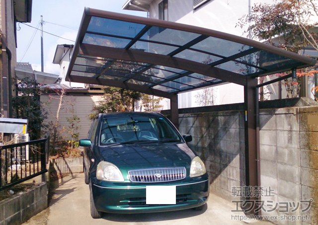 栃木県宇都宮市ののカーポート プレシオスポート 積雪〜20cm対応 施工例