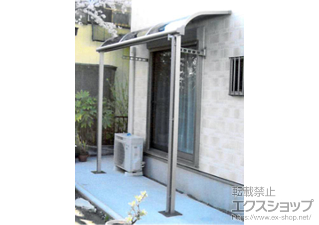 千葉県茂原市のLIXIL リクシル（トステム）のテラス屋根 ライザーテラスII R型 1500 テラスタイプ 単体 積雪〜50cm対応 施工例