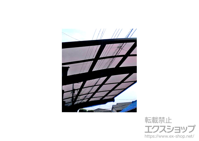 東京都武蔵村山市ののカーポート レイナポートグラン　積雪〜20cm対応＋着脱式サポート(2本入り) 施工例