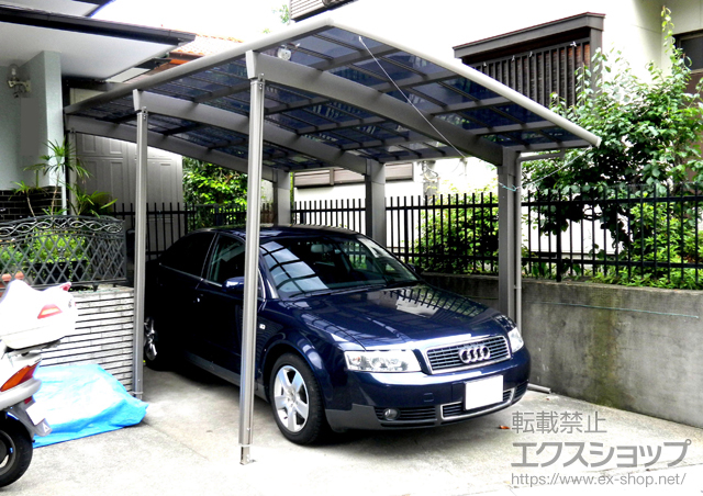 神奈川県海老名市のLIXIL リクシル（トステム）のカーポート レグナスポートシグマIII 3000 積雪〜100cm対応 施工例