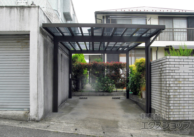 神奈川県鎌倉市ののカーポート ソルディーポート 1台用 1500 積雪〜50cm対応 施工例