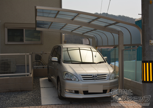 岡山県瀬戸内市ののカーポート レイナキャップポートグラン　積雪〜20cm対応 施工例