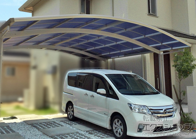 兵庫県三田市ののカーポート レイナツインポートグラン　積雪〜20cm対応 施工例