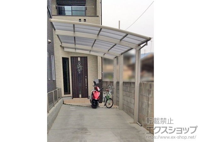京都府京都市ののカーポート レイナポートグラン 延長　積雪〜20cm対応 施工例