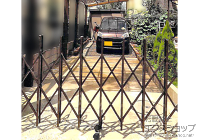 千葉県佐倉市ののカーゲート トリップゲート RA型 ノンレール 片開き 33S 施工例