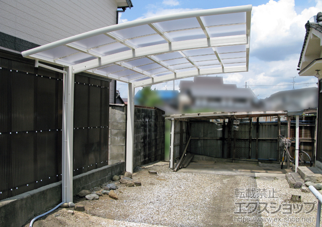 奈良県天理市ののカーポート レイナポートグラン　積雪〜20cm対応 施工例