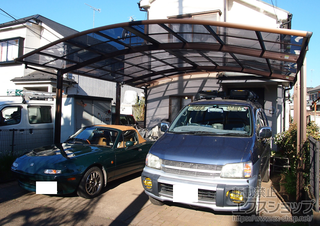 東京都武蔵村山市ののカーポート レイナツインポートグラン　積雪〜20cm対応 施工例