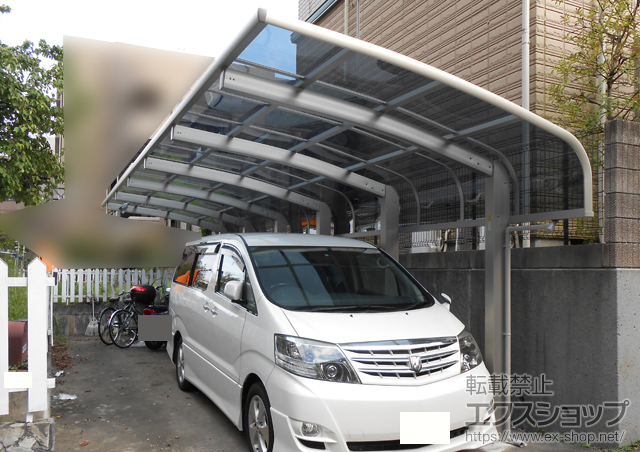 東京都八王子市ののカーポート レイナキャップポートグラン50 縦連棟　積雪〜50cm対応 施工例