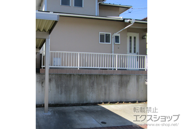 群馬県富岡市ののフェンス・柵 レスティナフェンス21型 自由柱施工 施工例