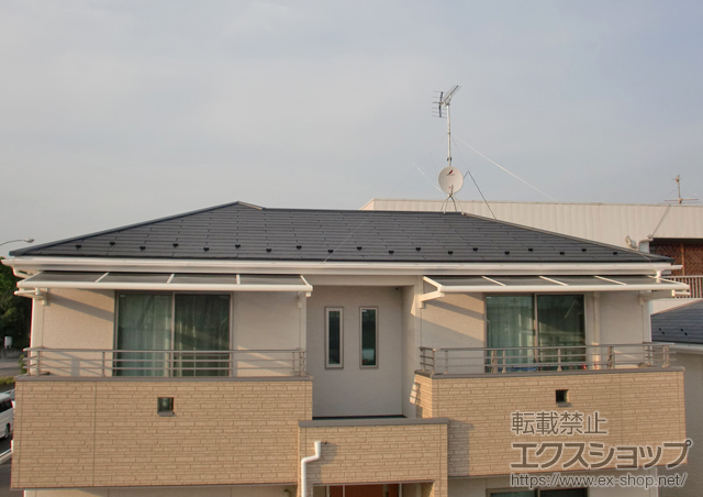 宮城県仙台市のLIXIL リクシル（トステム）のバルコニー・ベランダ屋根 ライザーテラスII F型 ルーフタイプ 単体 積雪〜20cm対応 施工例