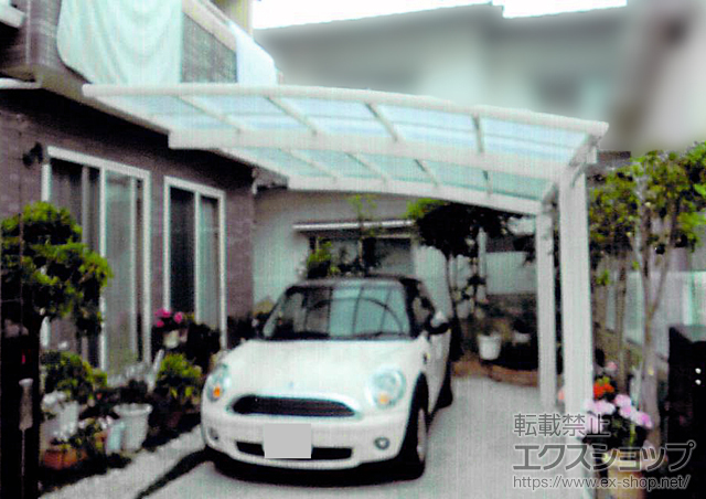 愛媛県松山市ののカーポート レイナポートグラン　積雪〜20cm対応 施工例