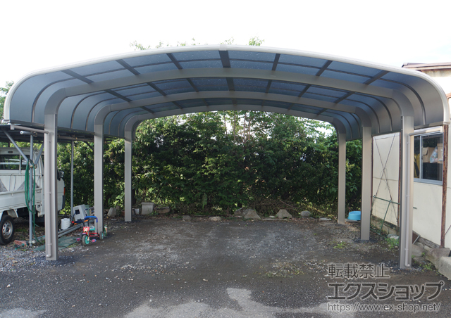 埼玉県深谷市のLIXIL リクシル（トステム）のカーポート テールポートシグマIII 1500 ワイド 積雪〜50cm対応 施工例