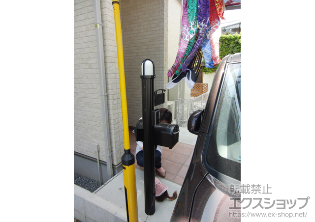 大阪府岸和田市のの機能門柱・ポスト アプローチポールアロット2型 #06 施工例