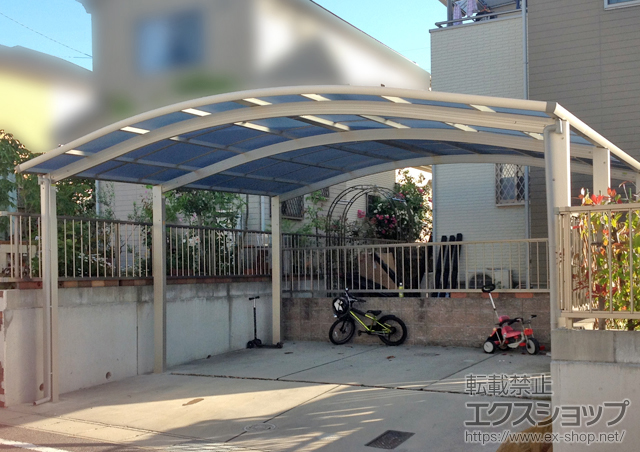 愛知県名古屋市ののカーポート レイナツインポートグラン 延長　積雪〜20cm対応 施工例