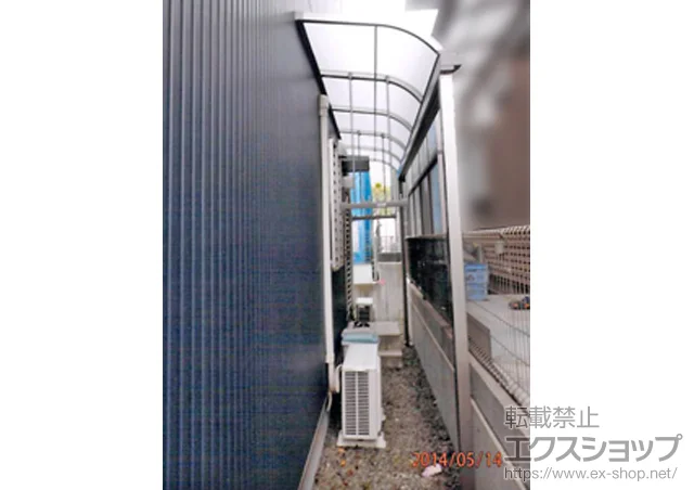 大阪府河内長野市のLIXIL リクシル（トステム）のテラス屋根 ライザーテラスII R型 テラスタイプ 単体 積雪～20cm対応 施工例