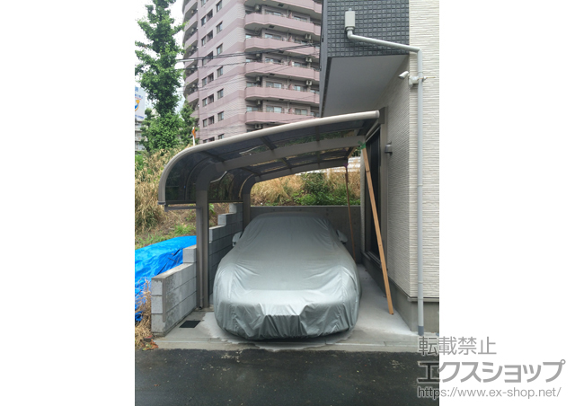 神奈川県川崎市のLIXIL リクシル（トステム）のカーポート テールポートシグマIII 積雪〜20cm対応 施工例