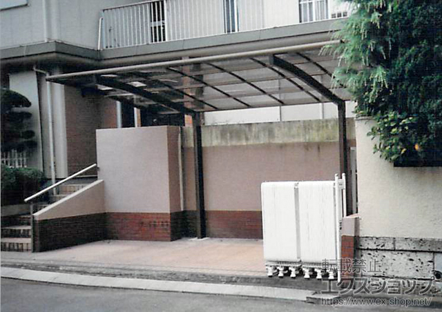 千葉県市川市のLIXIL リクシル（トステム）のカーポート カーブポートシグマIII 積雪〜20cm対応 施工例