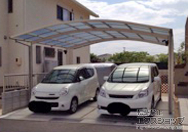 岡山県岡山市ののカーポート レイナツインポートグラン　積雪〜20cm対応 施工例