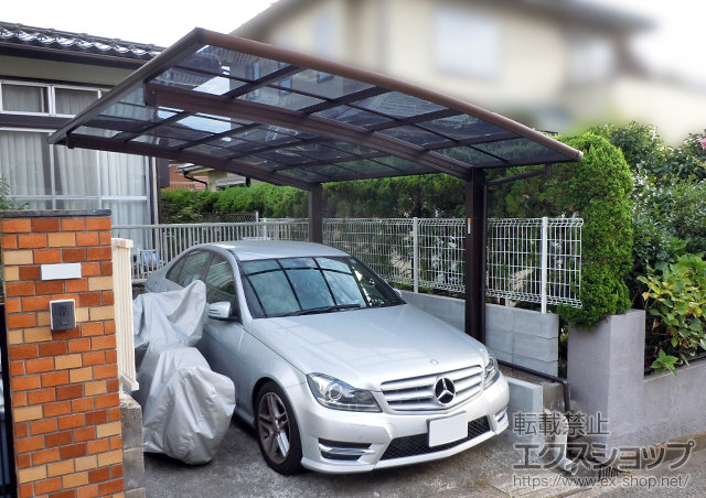 東京都日野市ののフェンス・柵、カーポート レイナポートグラン　積雪〜20cm対応＋着脱式サポート(2本入り) 施工例