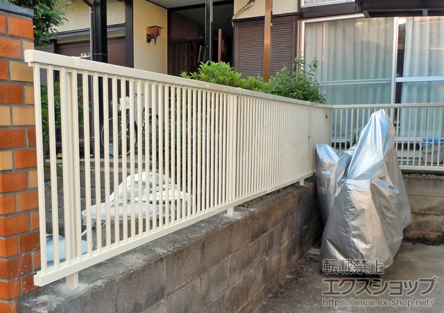 東京都日野市ののフェンス・柵、カーポート プリレオR2型フェンス フリーポールタイプ 施工例