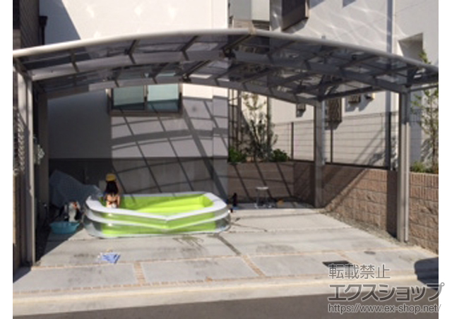 大阪府堺市ののカーポート レイナポートグラン M合掌　積雪〜20cm対応 施工例