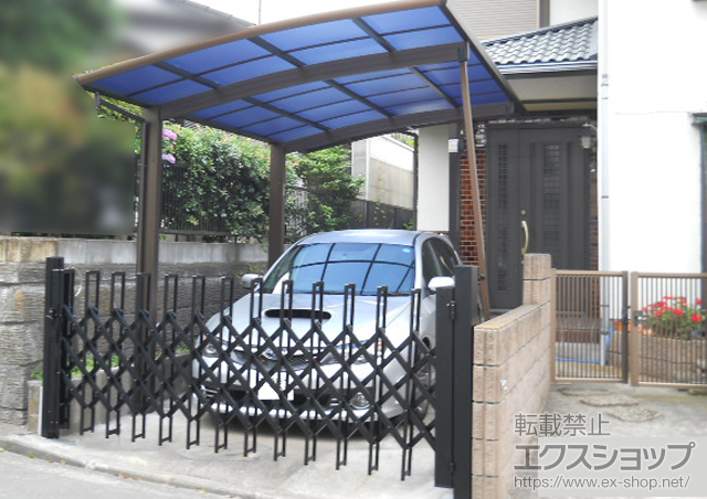 神奈川県横浜市ののカーポート レイナポートグラン　積雪〜20cm対応＋着脱式サポート(2本入り) 施工例