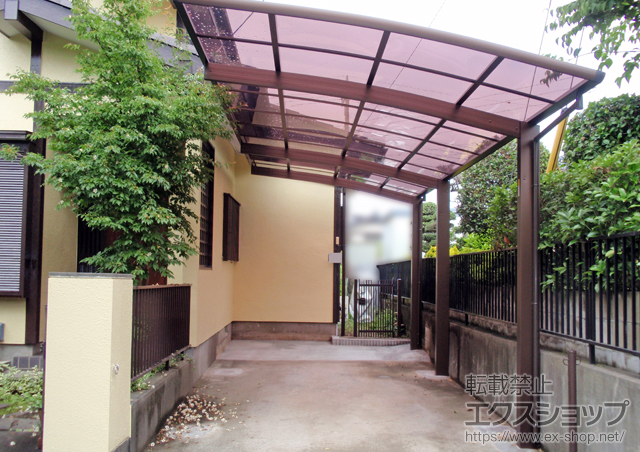 茨城県つくば市ののカーポート レイナポートグラン 延長　積雪〜20cm対応 施工例