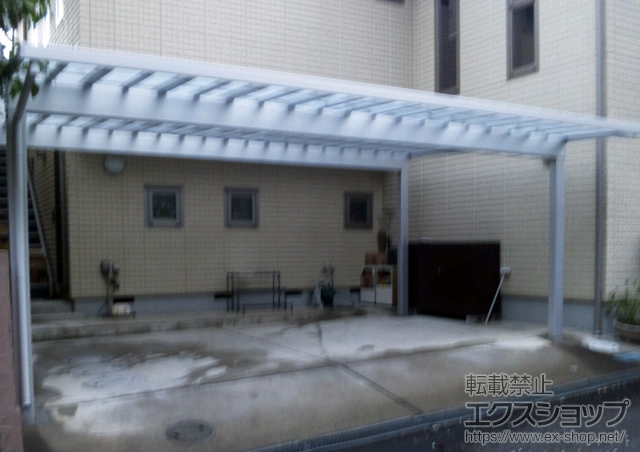 埼玉県入間市ののカーポート ソルディーポート 1500 2台用 積雪〜50cm対応 施工例