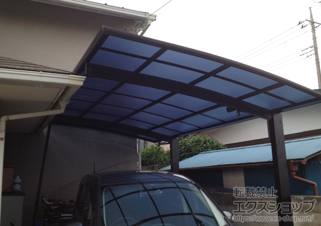 埼玉県所沢市ののカーポート プレシオスポート 積雪〜20cm対応+着脱式補助柱 2本入り 施工例